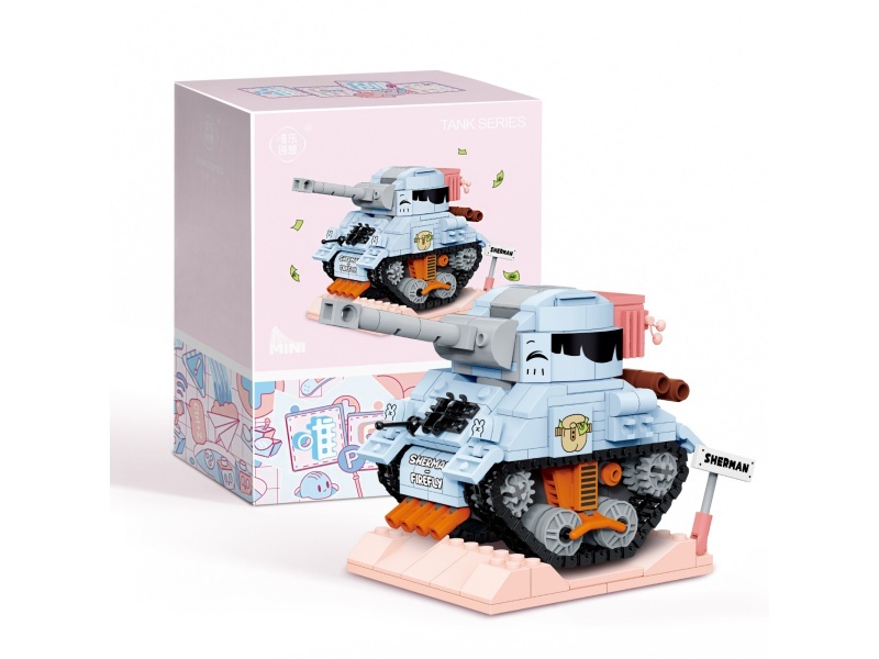 British Sherman Tank Building Blocks 479PCS