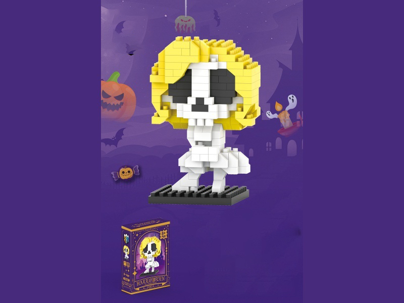 Halloween Series Skull Mary Building Blocks 268PCS