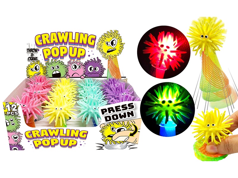Crawling Pop Up Toy With Flash Lights