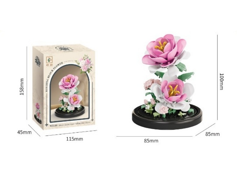 Building Blocks: Rose + Base 156 Pcs