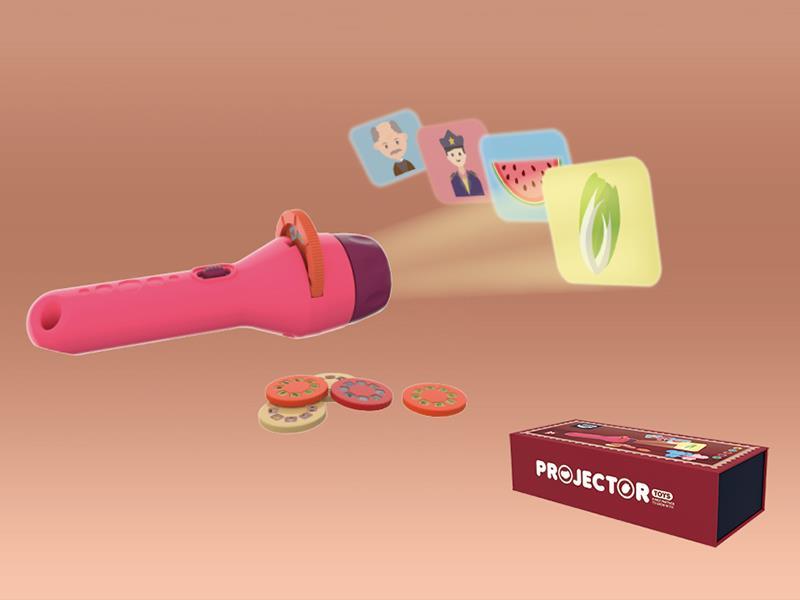 Projection Electric Torch(Red)