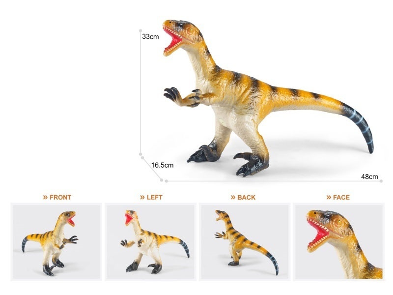 19-Inch Painted Thick-Fleshed, Cotton-Rich And Soft Velociraptor