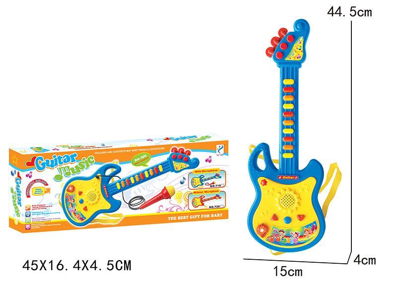 Guitar With Light And Music