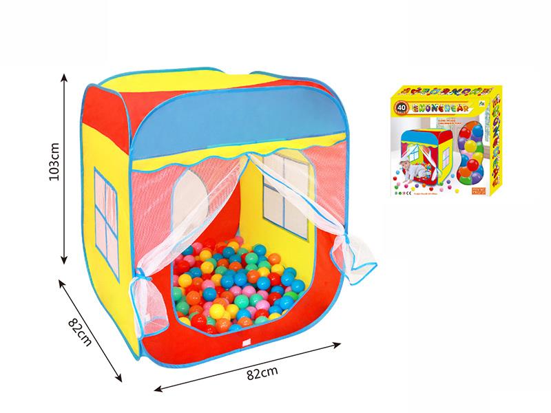 Children's Play Tent House + 40 Balls