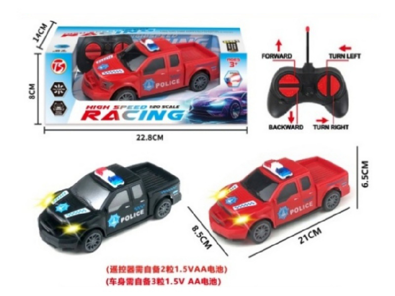 4Ch-With Sound Ford Remote Control Police Car