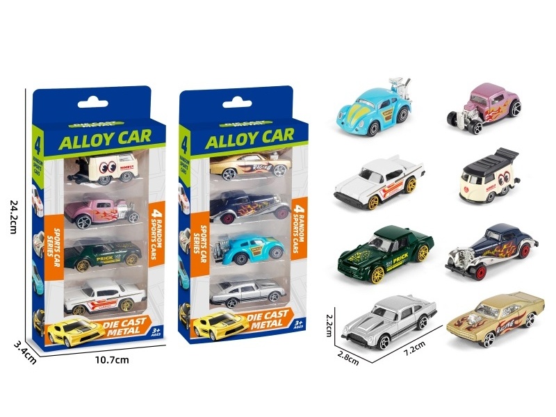 1:64 Sliding Alloy Bike (2 Models Mixed)