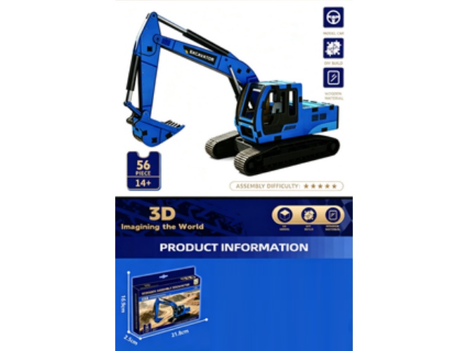 3D Jigsaw Puzzle Series: Excavator