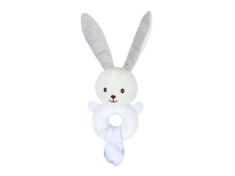 Bb Called The Rabbit Baby To Soothe The Plush Hand-Cranked Ring