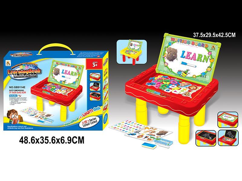 English Learning Desk With 26 English Letters + EVA Magnetic Animals, Numbers