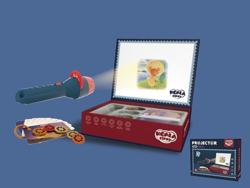 Projection Electric Torch(Blue)