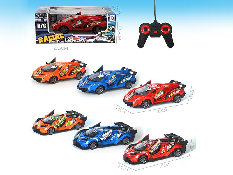 1:24 Remote Control One-Key Door Opening Simulated Racing Car