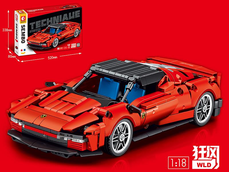 1:18 Ferrari Building Blocks Car
