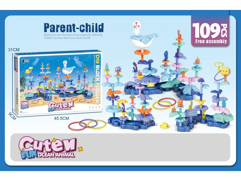 Diy Ocean Flower Arrangement 109 Pieces