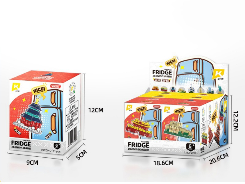 Domestic Building (Fridge Magnets) (8 Mixed Sets) Compatible With Small Lego Bricks