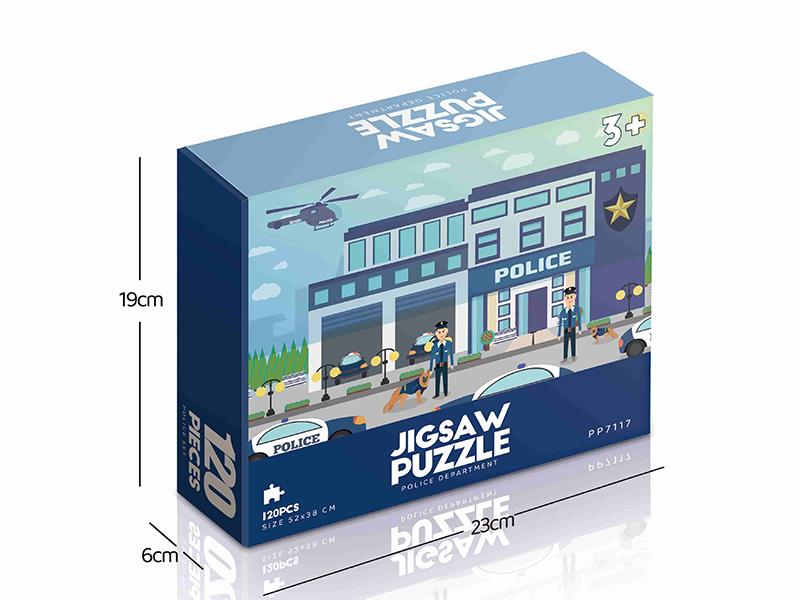 120pcs Jigsaw Puzzle - Police Department