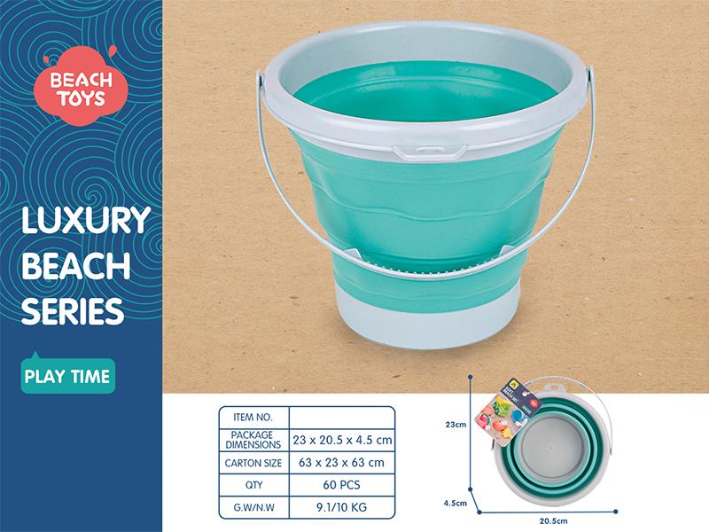 Round Folding Sand Bucket