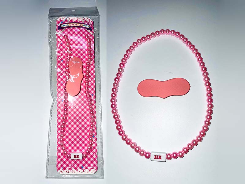Bead Necklace + Hair Clip