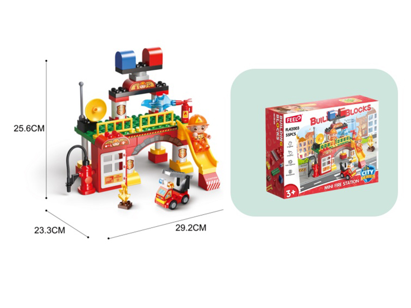 Fire Station Building Blocks 55pcs