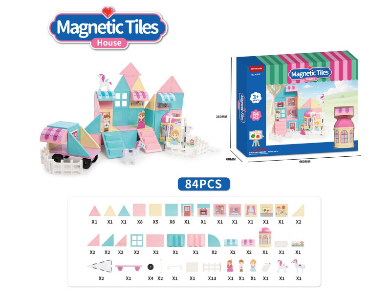Building Blocks: Playhouse Theme Series: 84 Pieces Of Accessories