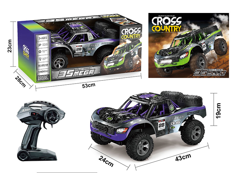 1:10 2.4G 4CH Radio Control High-Speed Car(PVCShell, With Lights)