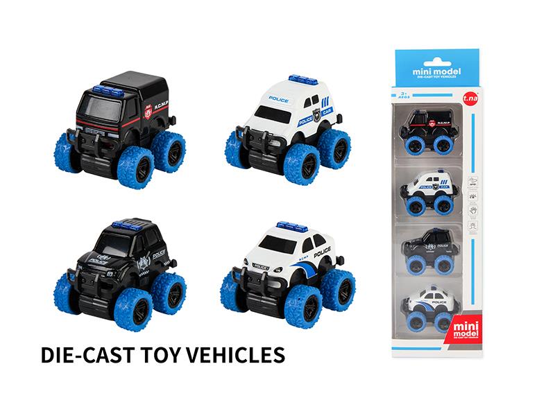 Friction Alloy Q Edition Off-Road Police Cars