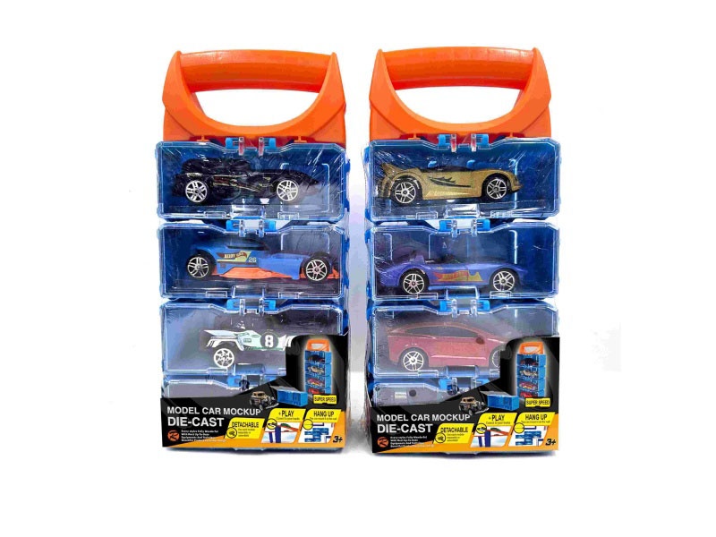 Diy Alloy Car Carrying Case For 4 Pieces