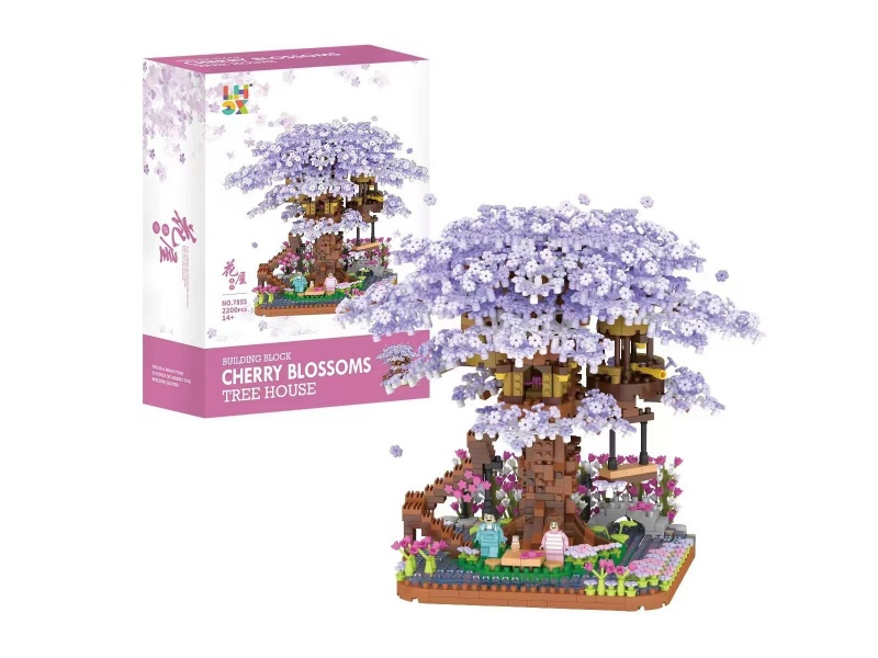 Cherry Blossoms Tree House Building Blocks 2200pcs