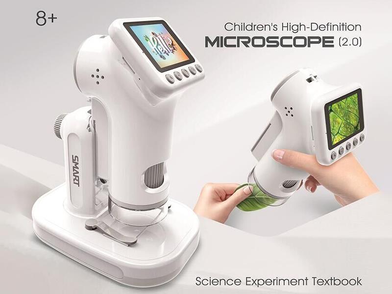 Science Experiment Textbook:Children's High-Definition Microscope (2.0)