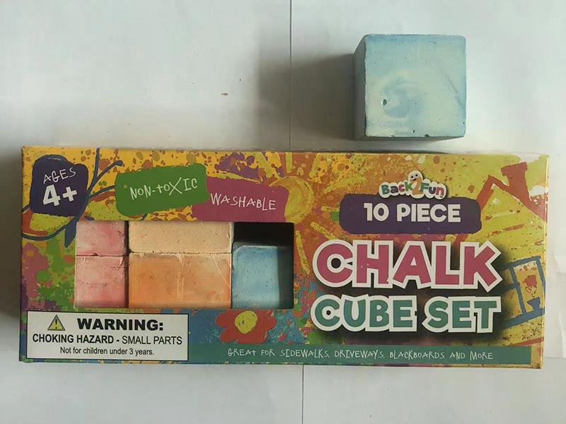 10pcs Chalk Cube Set