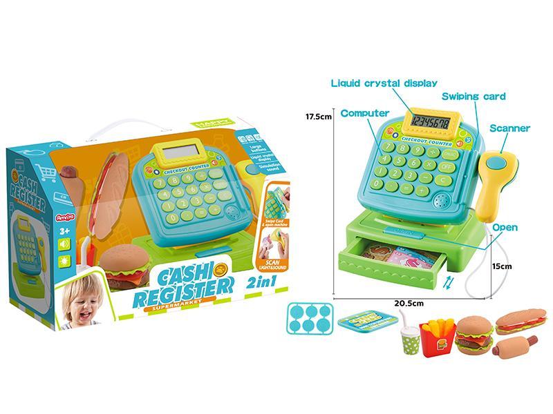 Cash Register With Hamburger Set