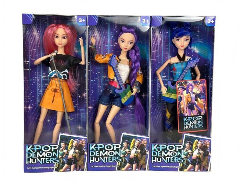 11.5-Inch 11-Joint K-Pop Witch Hunt Doll With Musical Instrument