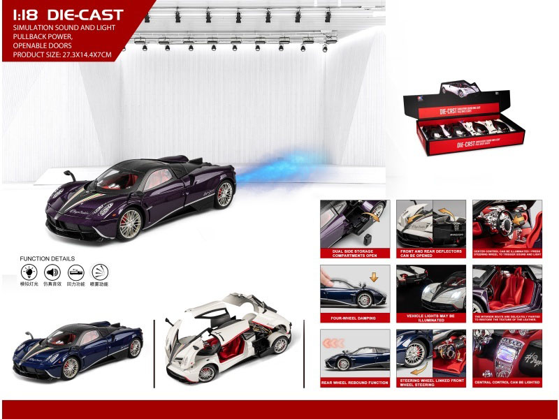 1:18 Pagani Spray (With A Spray Bottle And 3 Aa Batteries)