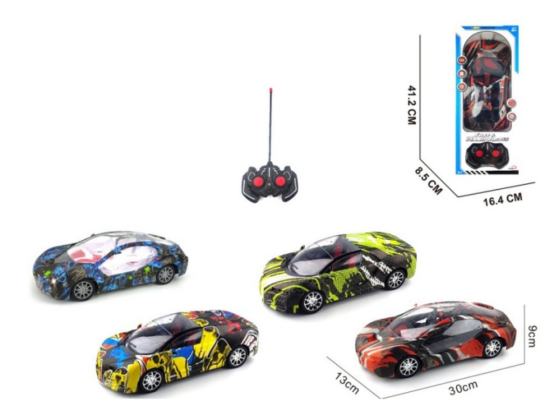 4-Channel  Remote Control Car Graffiti