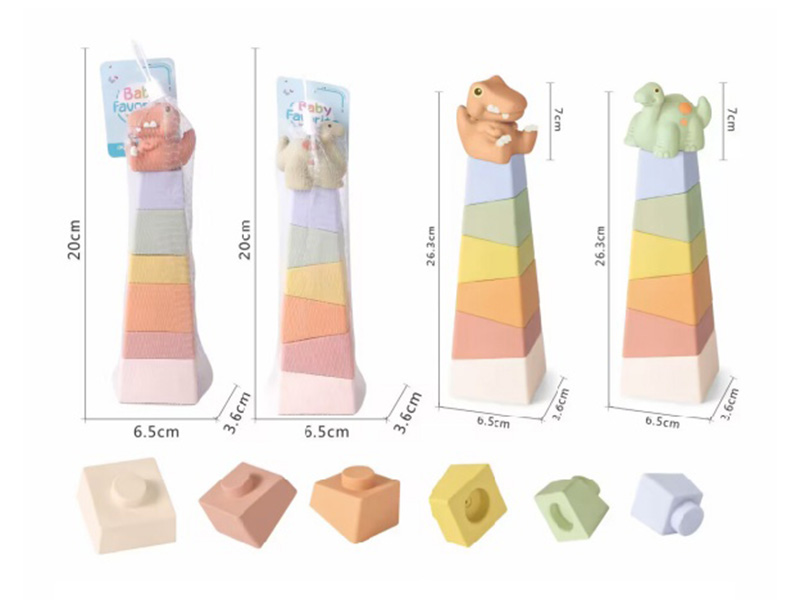 Stackable Dinosaur Square Columns