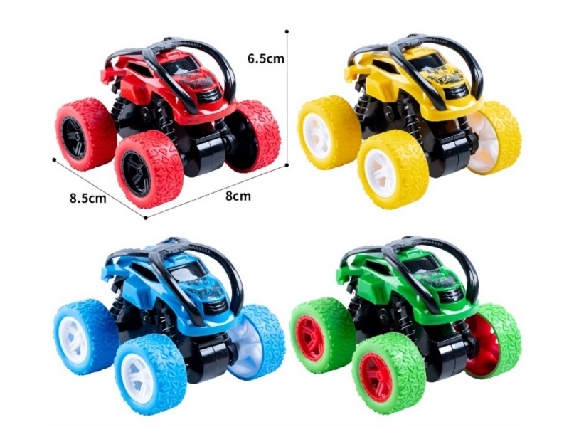 Solid Color Of The Friction Stunt Four-Wheel Drive Spider Car