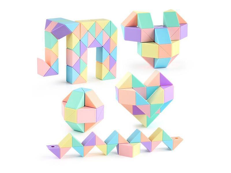Macaron Color Rubik's Snake