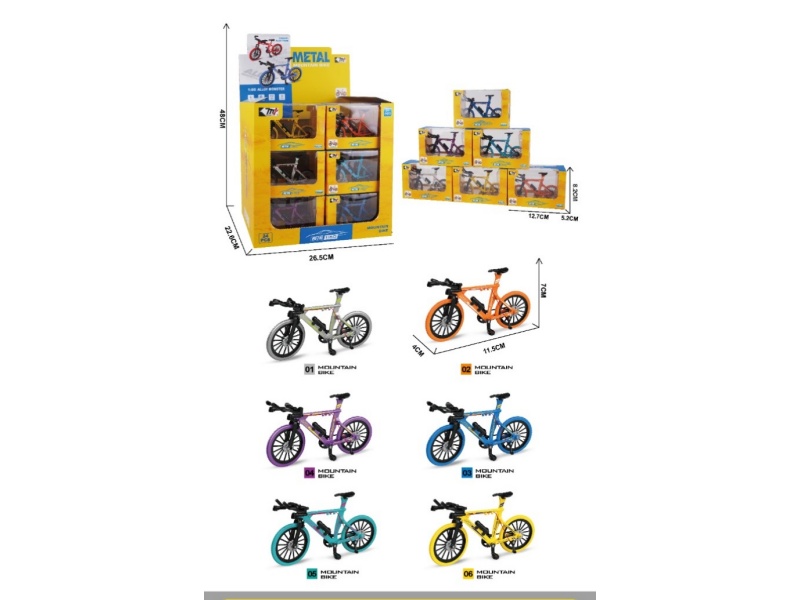 Sliding Alloy Bicycle (24Pcs)