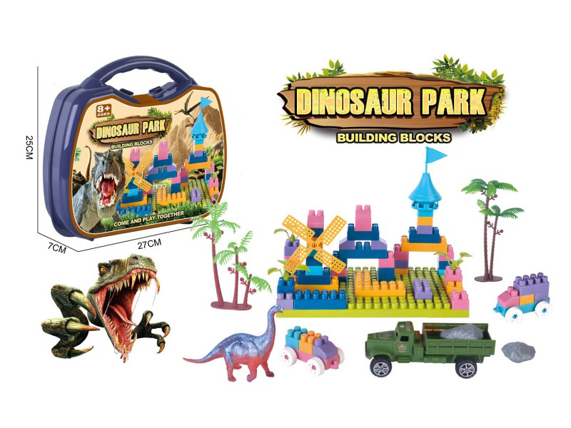 DIY Building Blocks Suitcase 78pcs