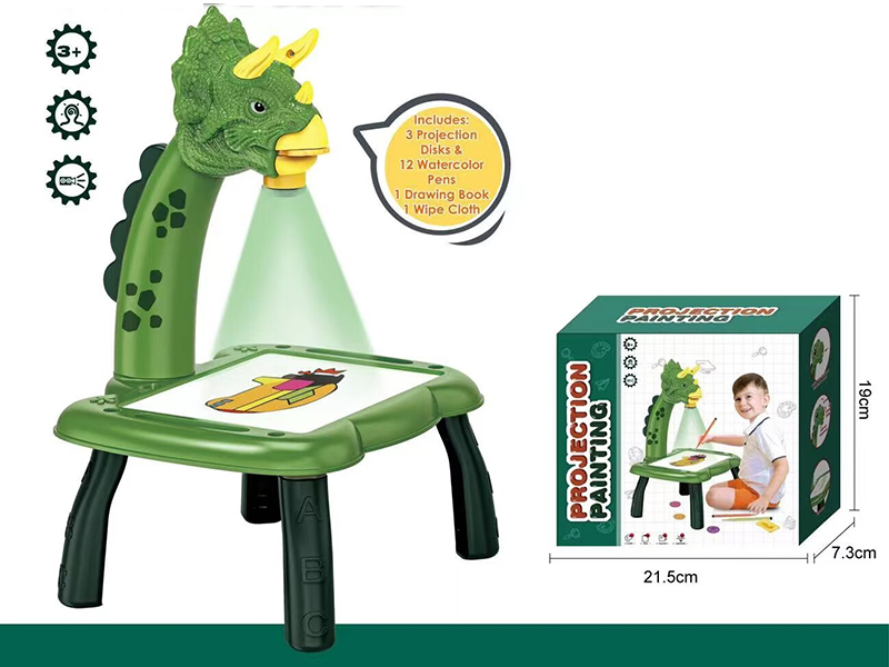 Triceratops Mini Projection Drawing Board(Green)No Music