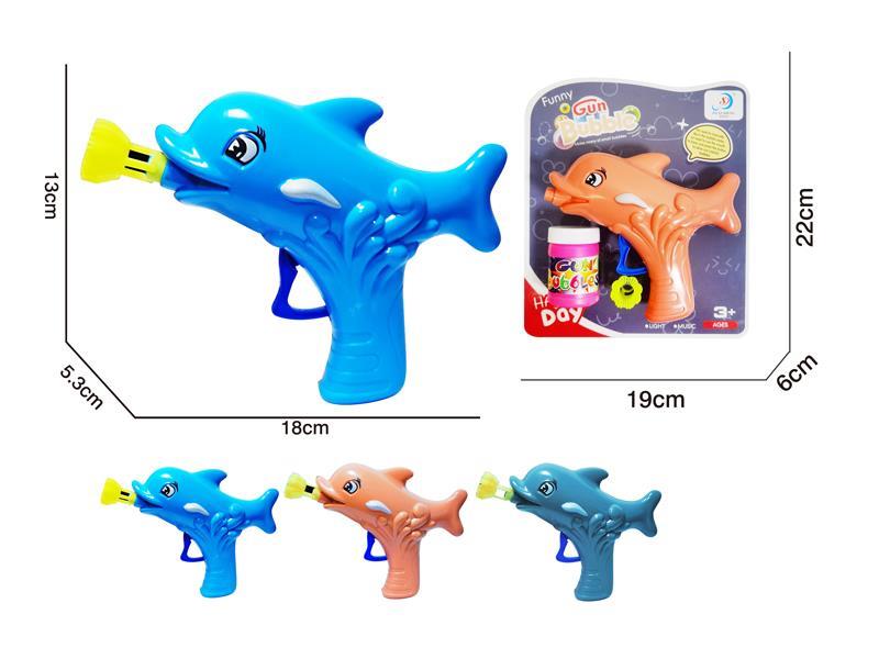 Transparent Dolphin Bubble Gun