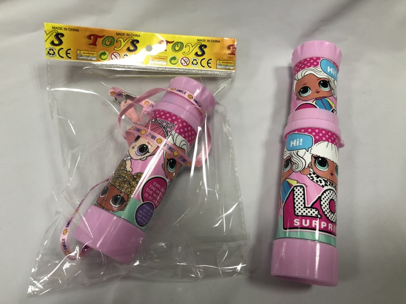 Two Telescopic Monocular Cartoon Telescopes