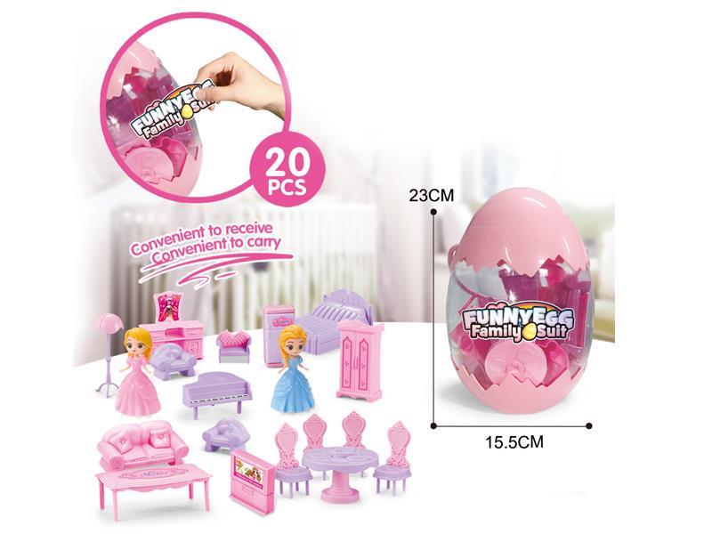 20PCS Princess With Furniture Set
