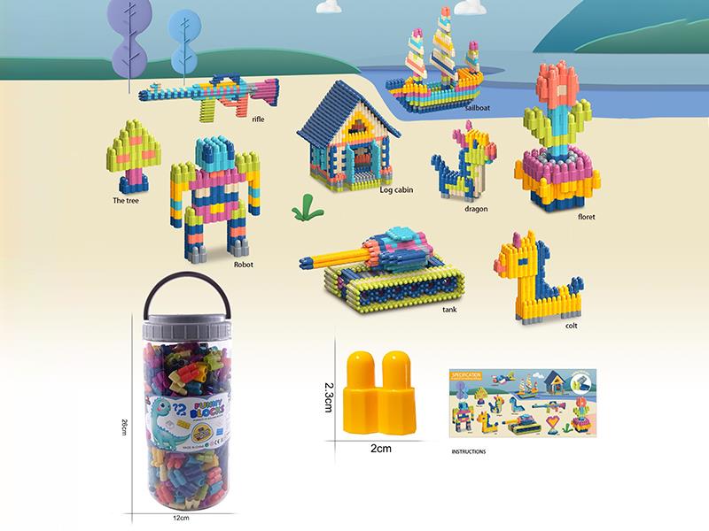 Small Particle Morandi Color Building Blocks 350g(380PCS+)