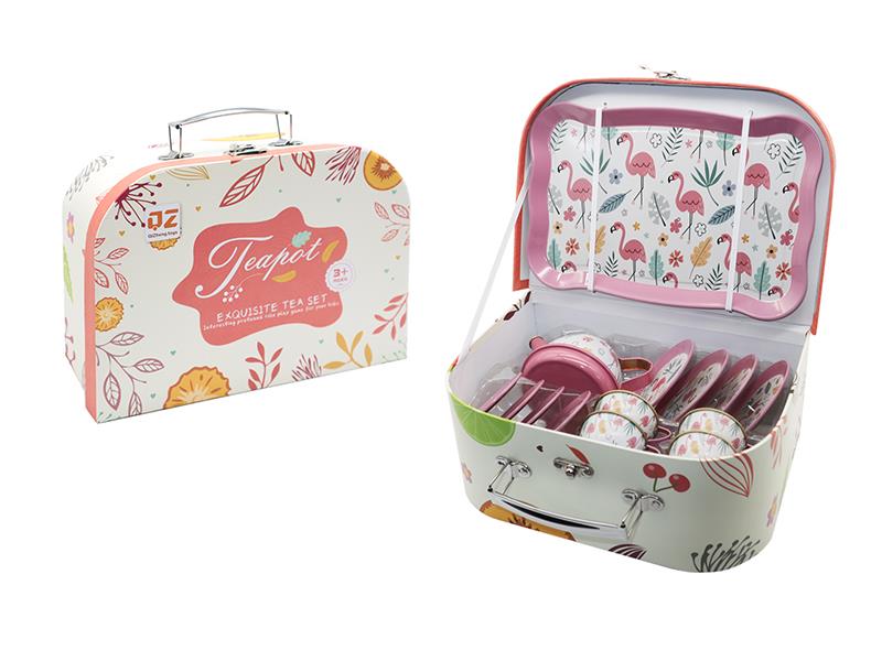 Tinplate Tea Set - Flamingo