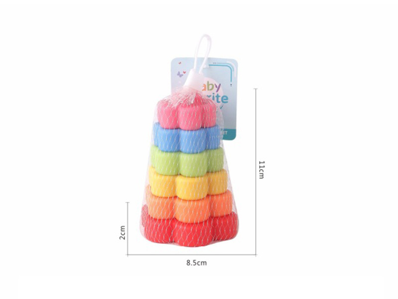 Soft Plastic Stacking Ring Toys 6pcs