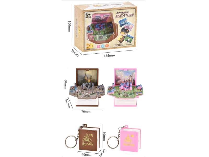 3D Foldable Pop-Up Book -Mini Happy Castle (Upgraded And Enhanced Version)