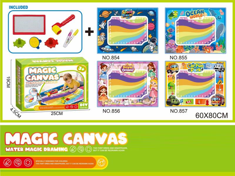 60*80Cm Ocean World Magic Water Canvas Diy Early Education And Intelligence Doodle Toy
