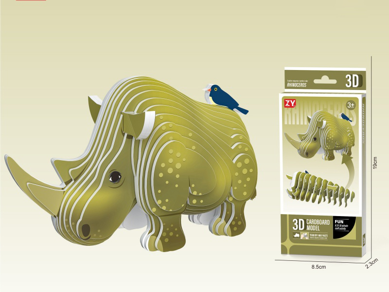Diy3D Rhino 3D Jigsaw Puzzle