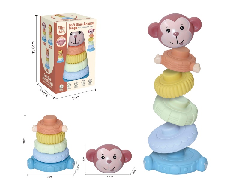 Soft Plastic Stacking Toy 6pcs