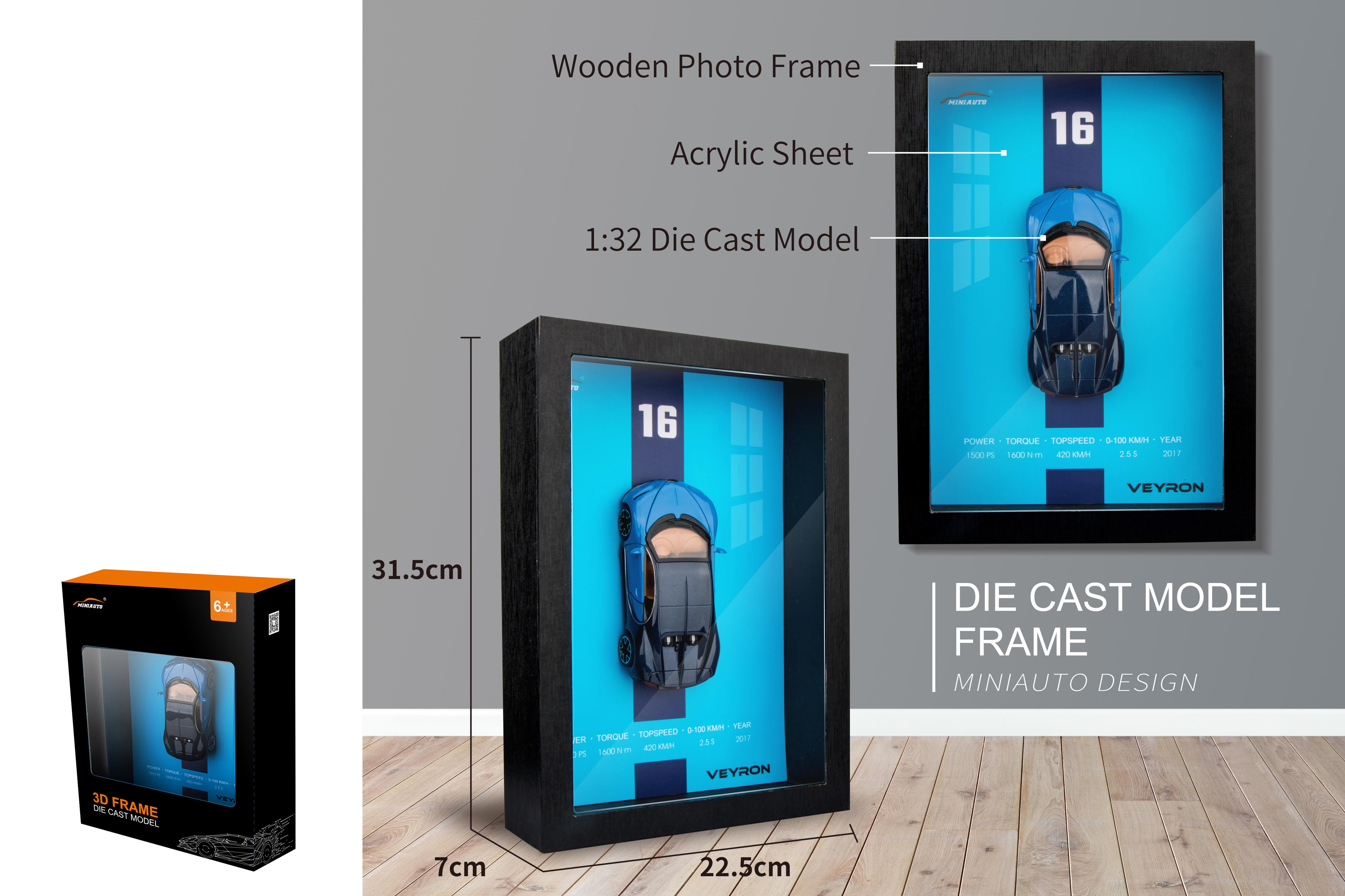 1:32 Bugatti - Three-Dimensional Hanging Painting